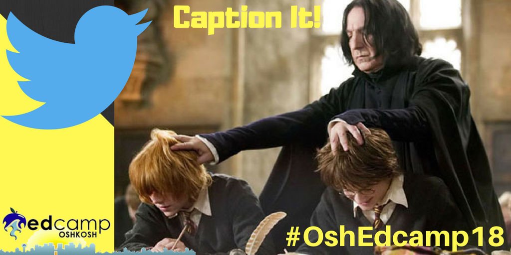 OSHEdCamp's tweet photo. Ready for challenge 3.... Comin' at you fast... Give us an Edcamp inspired caption! #OshedCamp18 https://t.co/wsIaKkY7Yb