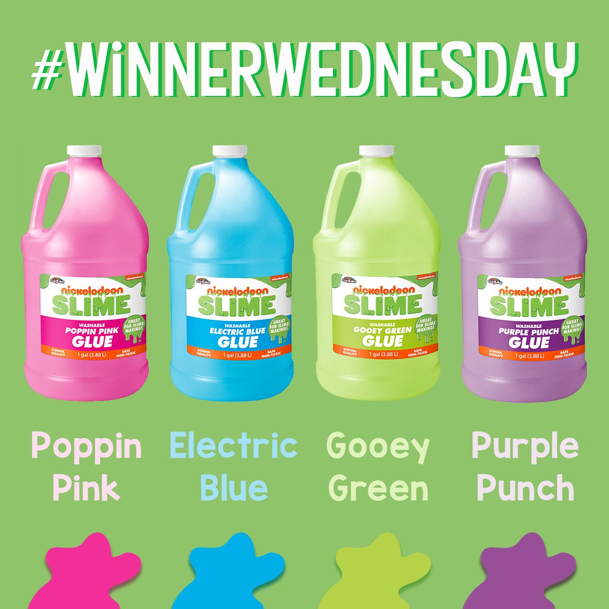 Cra-Z-Art on X: It's #WinnerWednesday - whoo-hoo! Introducing our NEW  @Nickelodeon One Gallon Gluegreat for making big batches of fabulous  #slime! Enter this week's #WinnerWednesday here =>   Comment must be made