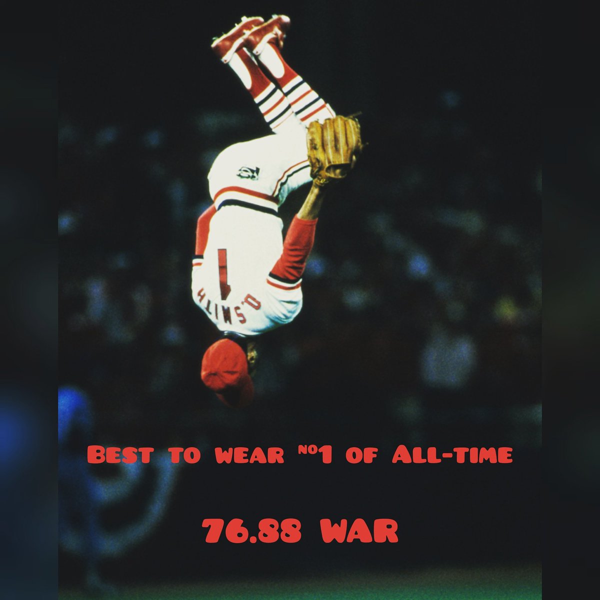 RecordsBaseball's tweet photo. Ozzie Smith @Cardinals #baseballrecords https://t.co/8ift86909E