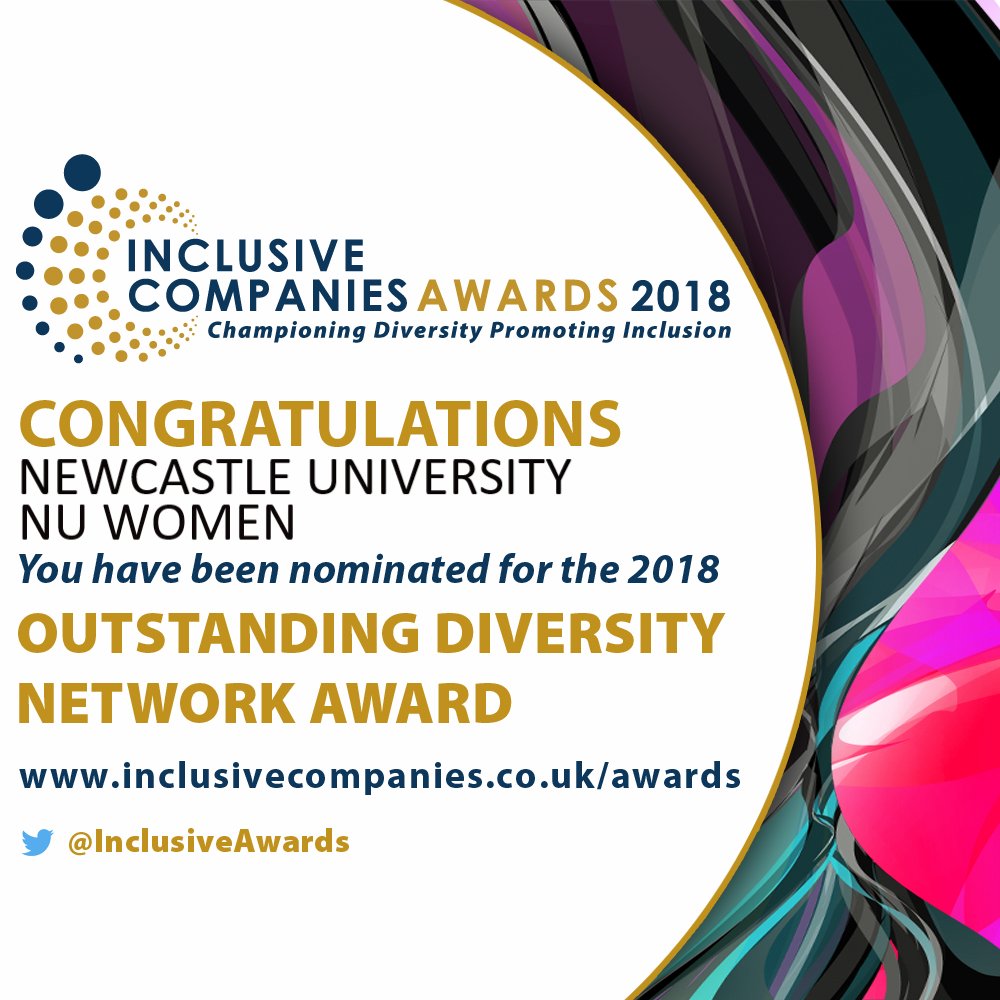 InclusiveAwards's tweet photo. Congratulations to @UniofNewcastle NU Women - You have been nominated for The Outstanding Diversity Network Award at The Inclusive Companies Awards 2018! #ICA18 #InclusiveCompaniesAwards #OutstandingDiversityNetwork #GoodLuck #NominationsClose10thAugust https://t.co/WqoMfQT6rL