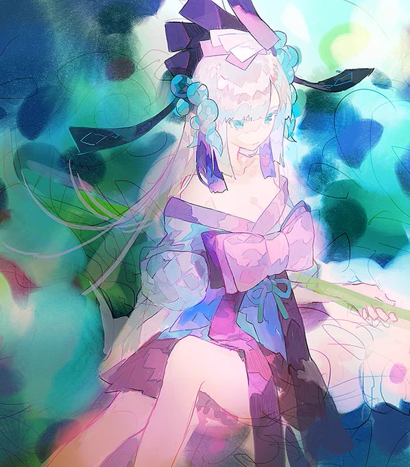 途中 