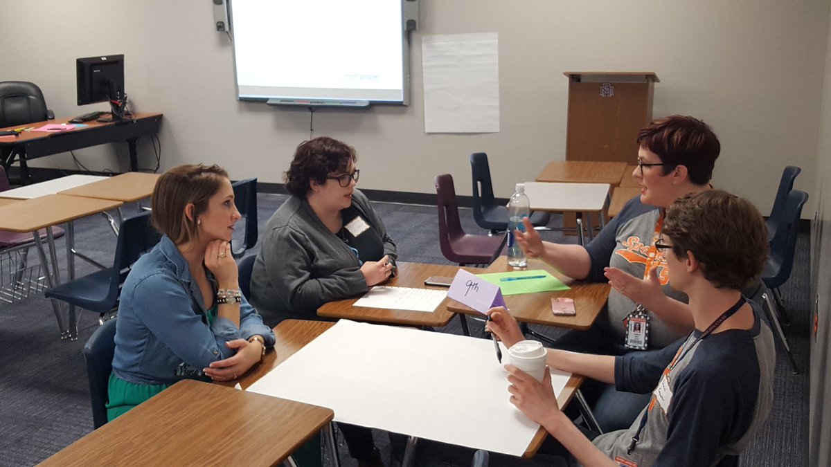 yoclarke's tweet photo. Wendy Pierce guides the discussion on how choice can more deeply engage your students. #KatyISDELA https://t.co/YSfBNb7GU3