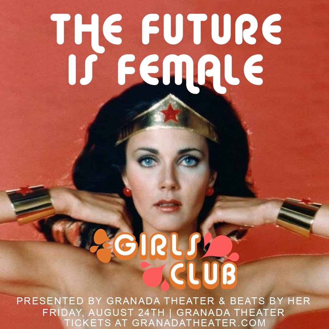 granadatheater's tweet photo. Come celebrate #GIRLPOWER &amp; the local female musicians that make our local scene great 8/24! We've just added @thebralettes to the bill for this local artisan/musical showcase presented by @beatsbyherlive!

Lineup includes:
@sudiemusic 
@lorelei_qk
@AlexMBrinkley 
@HANNAHOTLINE https://t.co/5h3S7aCi64