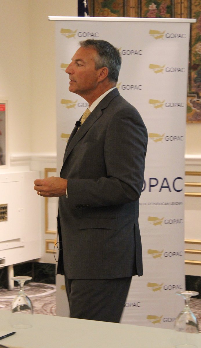 GOPACedu's tweet photo. ABC President Mike Bellaman addresses “rebuilding America” and the issues facing the construction industry at GOPAC’s #SLLS2018 https://t.co/DNhaLhC8ue