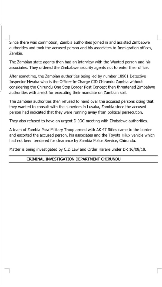 violetgonda's tweet photo. Drama at Chirundu Border today.300 Zims travellers rescued Tendai Biti from Zim state agents. Plus Zim CID &amp; Zambian CID in standoff over the MDC leader.Zambian authorities refused to hand him over &amp; threatened to arrest theZim agents for trying to detain Biti on Zambian soil👇🏾 https://t.co/P62sqFVoB8