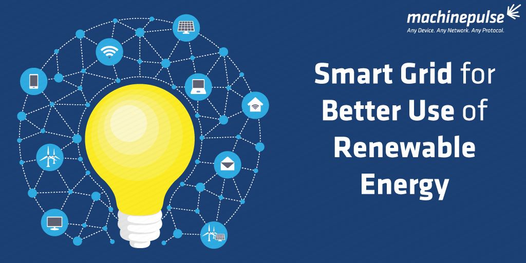 machine_pulse's tweet image. Renewable energy cannot be used to its fullest without a smart grid. Imagine an ecosystem, where appliances, transmission lines and the power generating point talk to each other - that&apos;s the smart grid!