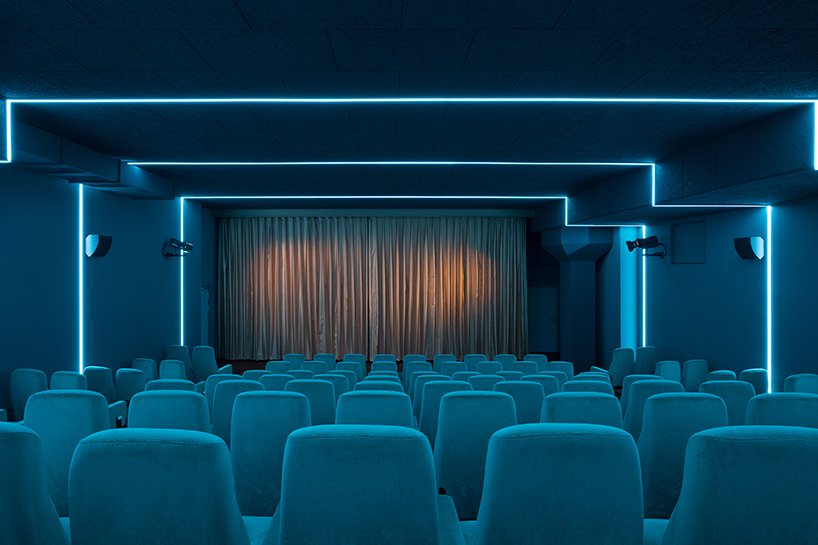 oartgroup's tweet photo. The studios Rlin Batek Architeckten and Ester Bruzkus Architeckten have designed a cinema in an art district in Berlin. They made sure to get the most effects by showing details of constructions choosing a minimal decoration. Each auditorium has its own colors #architecture #art https://t.co/Cdr5rPbEnB
