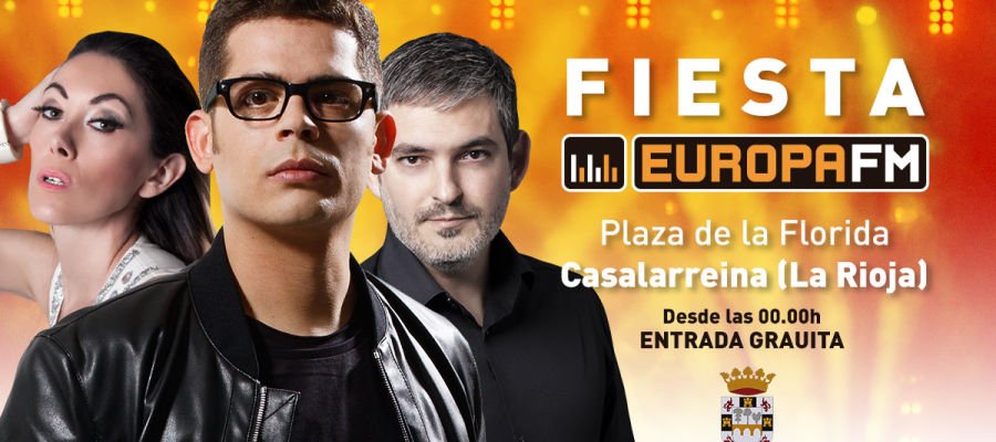Disfruta de la Fiesta Europa FM La Rioja con @briancrossibiza , @estela_martin y Marcos Rodríguez eufm.red/9k97q1