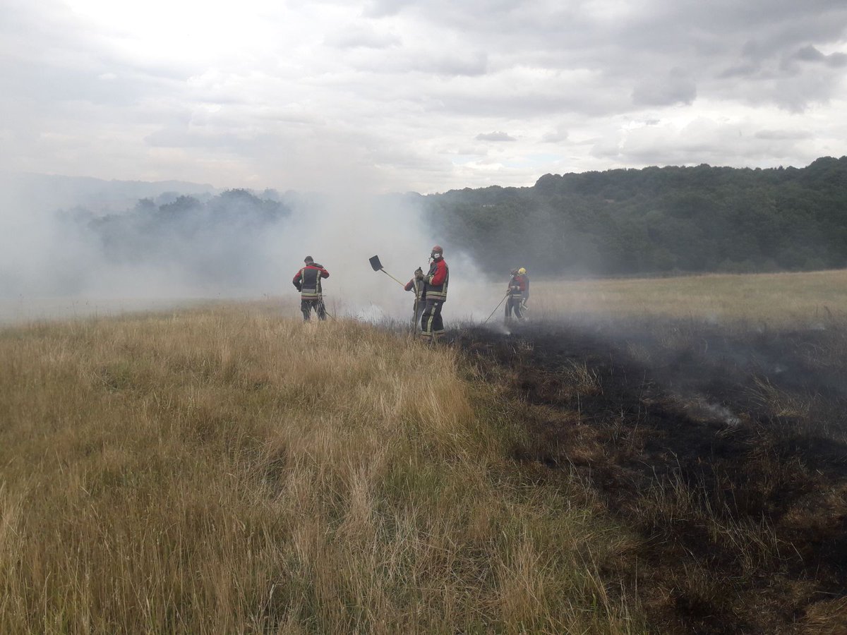 nottsfire's tweet photo. FIRE | This afternoon, firefighters from #LondonRoad #Stockhill and #Carlton dealt with a grass fire in #Bestwood covering approx. four hectares. These pics courtesy of @AndyLindley1 show the damage caused. Do you know where YOUR kids are this summer? #FiresAreNotFun https://t.co/75URuNb2qK