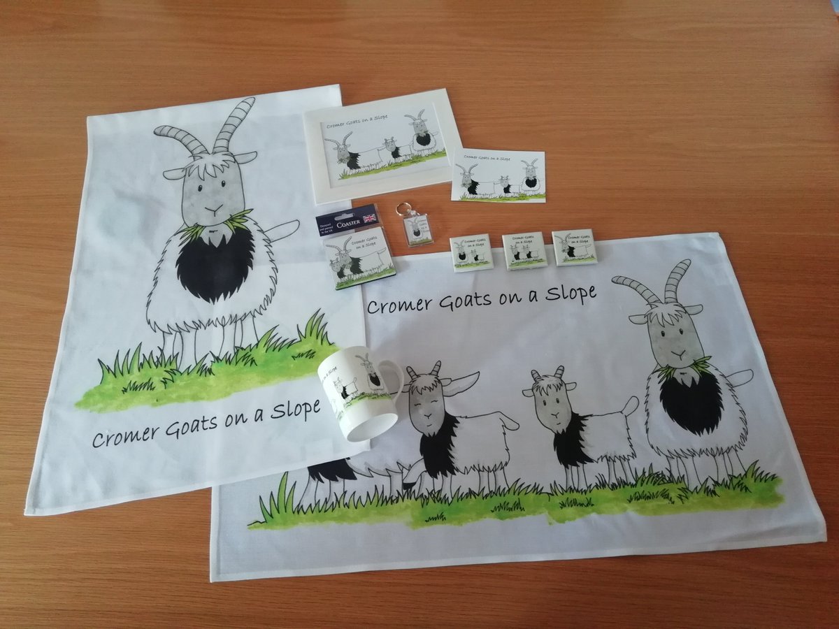 NorthNorfolkDC's tweet photo. If you’re coming to @CromerCarnival next Monday or Wednesday, check out our pop-up shop on the prom for some fabulous Goats On a Slope goodies. We’ll be open from 9.30am on both days. #CromerBagots https://t.co/xsoJvIrRlU