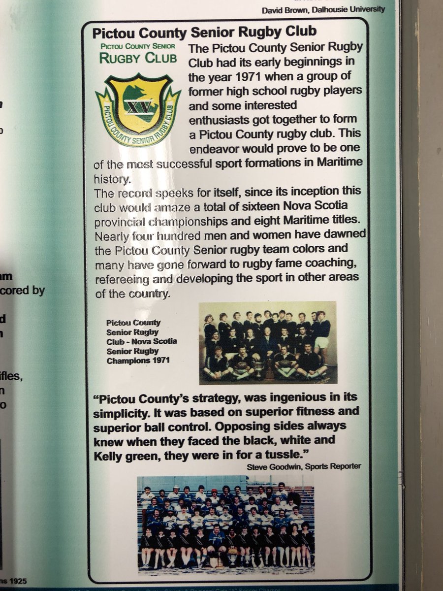 JenStradi1's tweet photo. Celebrating the accomplishments of my dad and the 1971 Pictou County Rugby Team at the Pictou County Sports Hall of Fame #undefeated #prouddaughter #thatsmydad #lookatthathair https://t.co/Rwg4G0AOAu