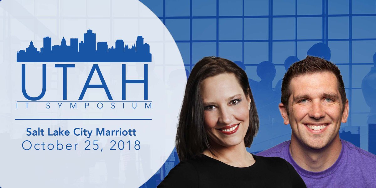 EFMEvents's tweet photo. JUST ANNOUNCED: Keynote Speakers @CKsays and Ben Taylor will be headlining the Utah IT Symposium on October 25, 2018. Registration is also NOW OPEN, register today for free: https://t.co/YG9zjoRfne #UTSYM #EFMEvents https://t.co/f5r4ksRQKE