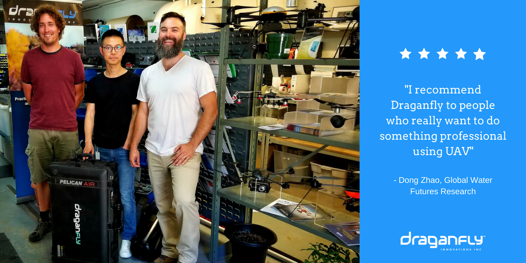 DraganflyInc's tweet photo. At @DraganflyRC, we DESIGN our systems based on client feedback so it's super cool to receive great reviews from the AWESOME people we serve! 😁
THANKS for the kind words Dong! 🙌
#Draganfly #UAVDesign #CustomizedSolutions #LifetimeSupport #GlobalWaterFutures #WaterSecurity https://t.co/JS5iyJQSUL