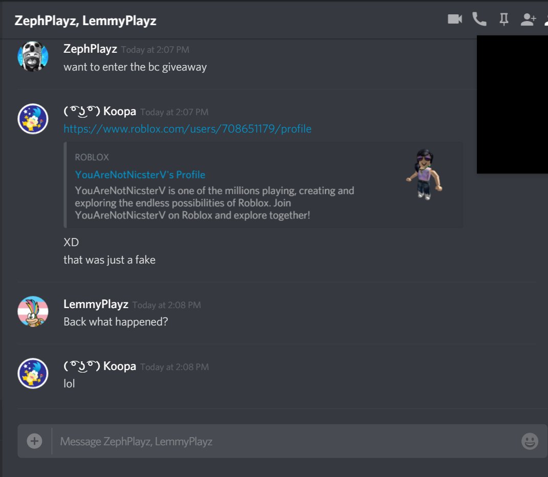 The Rbx Squad On Twitter We Got Him Exposed Xd Zephplayz Nicsterv - roblox nicsterv profile
