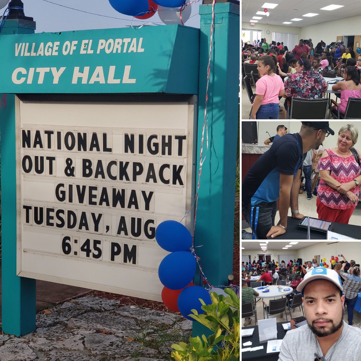 midtownrules's tweet photo. We had a great time during the National Night Out &amp; Backpack Giveaway at El Portal. Winning local, as always, #isourthing  #MoTowndoingMoThings #ilikethesoundofthat @Mr_Ely_Gonzalez @efrenfavela @CristySwink @_mannyalcantara @_EfrainEspinoza https://t.co/edSCVslS0l