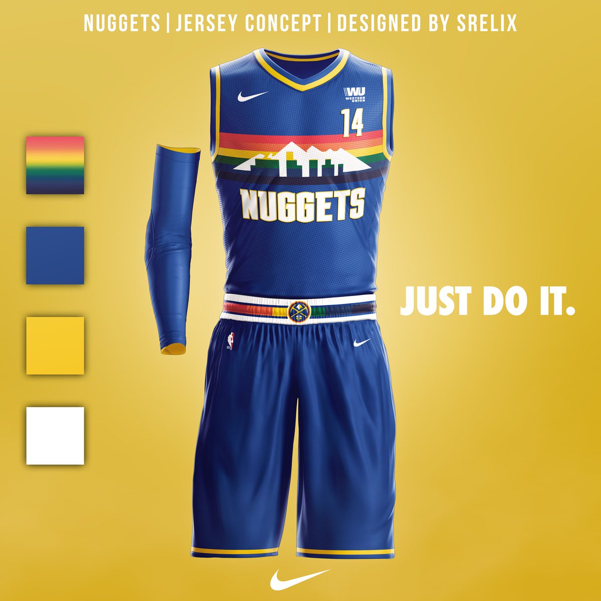 denver nuggets jersey and shorts