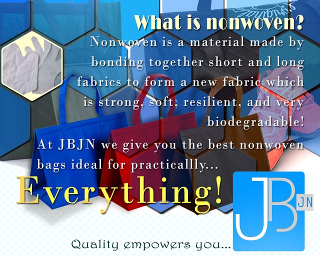 JBJNCompany's tweet photo. Good quality, affordable nonwoven bags that are ideal for practically everything!! #nonwoven #quality #affordablefashion #affordable #biodegradable #sports #fashion #wedding #promos #gift #businessmarketing #marketing #goodfortheenvironment #environment #strong #soft #resilience https://t.co/97PONq0pos