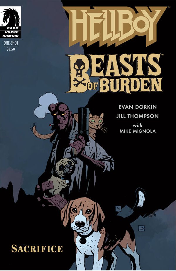 DarkHorseComics's tweet image. Have to include the classic crossover, #Hellboy / #BeastsofBurden. #InternationalCatDay