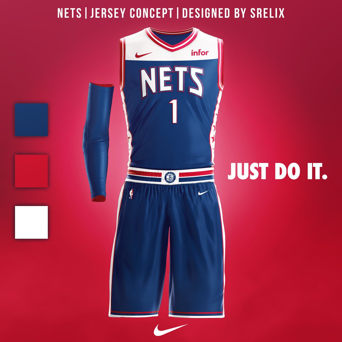 brooklyn nets red jersey