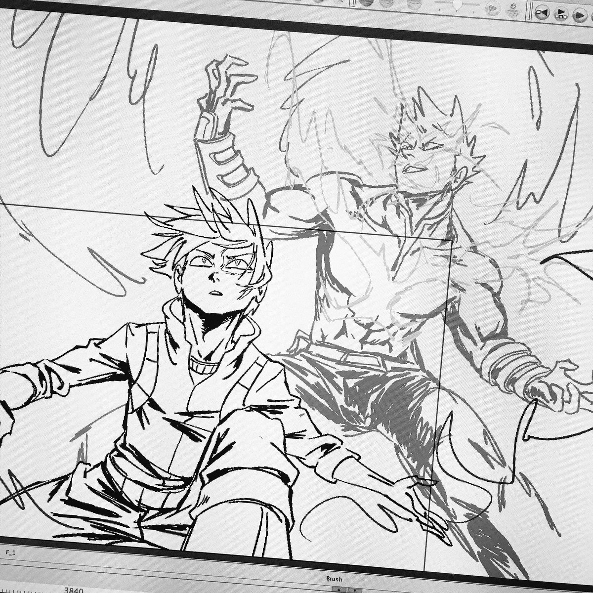 Happy birthday Endeavor! ??
This is one of the million bnha wips I have, doodled way before the redemption arc (you can see his old costume). Hope we'll see some father/son pro hero mission one day! ?✨
#bnha #heroaca_a #エンデヴァー生誕祭2018 #轟炎司生誕祭2018 #ヒロアカ 