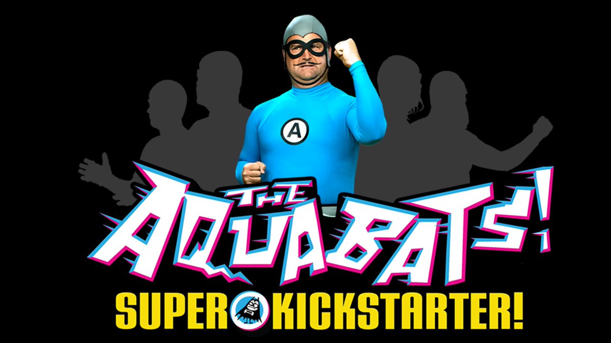 patrickcarrie's tweet photo. If we help @TheAquabats #SuperKickstarter raise $300,000 by Saturday morning, The Aquabats will release a NEW MUSIC VIDEO! Let’s do this! https://t.co/46jB3wdRcx #bringbacktheaquabats https://t.co/6B9TGVtluh