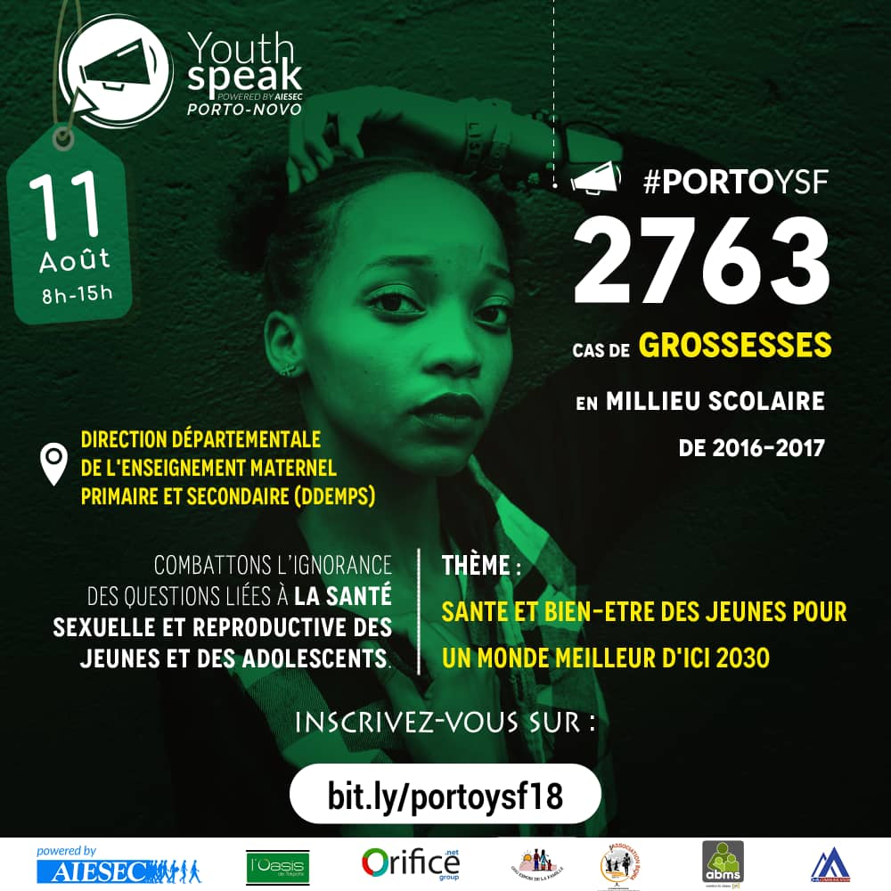 AIESEC_PN's tweet photo. Participez activement à cette événement en cliquant ici 👉🏽 https://t.co/KCLSdYsFnd

Thème : #Santé et #Bien-être des #jeunes pour un #monde #meilleur d'ici 2030.

https://t.co/MeU6UOGKz0

#ebwolfpack #portoysf #Team229 #youthspeak #youth #Benin #youthspeakforum #wasexo #aiesec https://t.co/aSJYo7rOZi