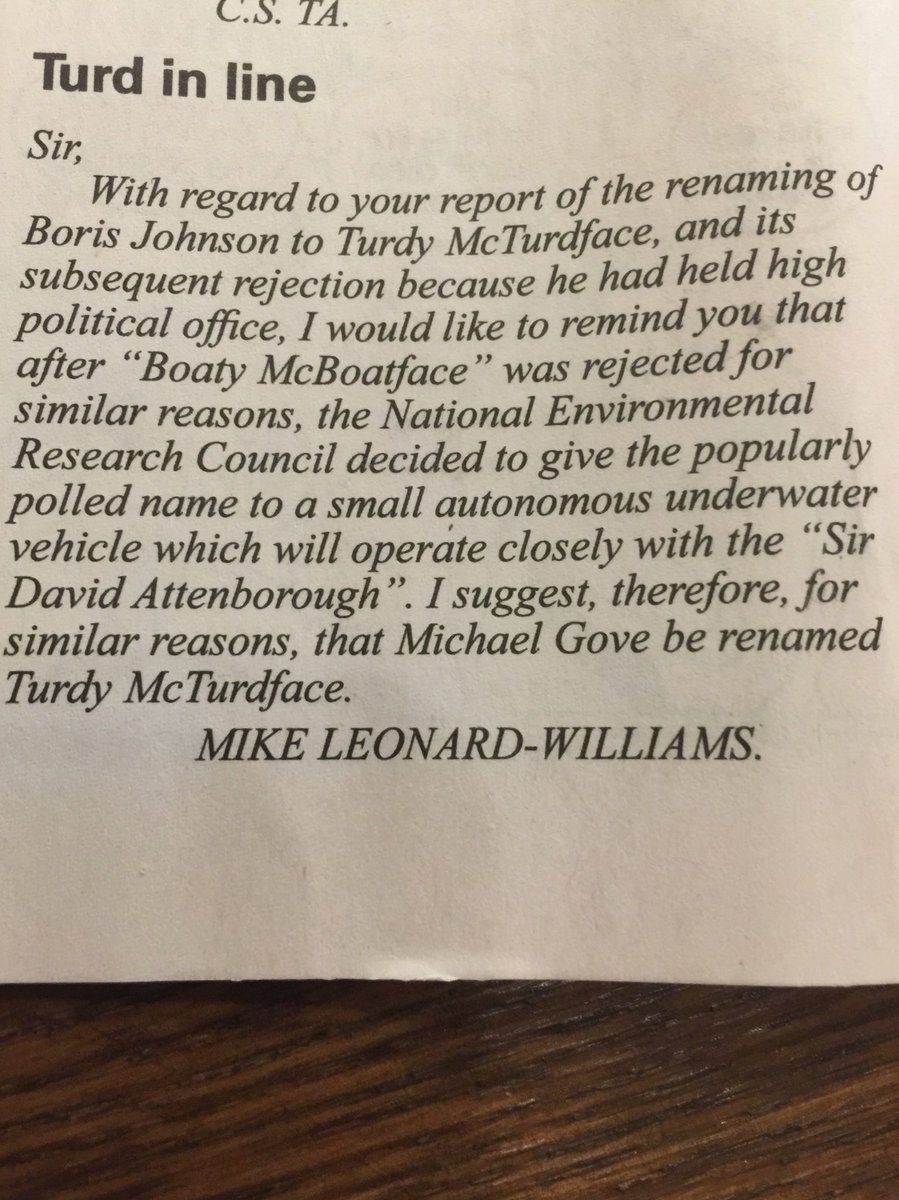 TimRayment's tweet image. Unimprovable letter to ⁦@PrivateEyeNews⁩, apparently from the “Trouble with Wyrms” writer Mike Williams