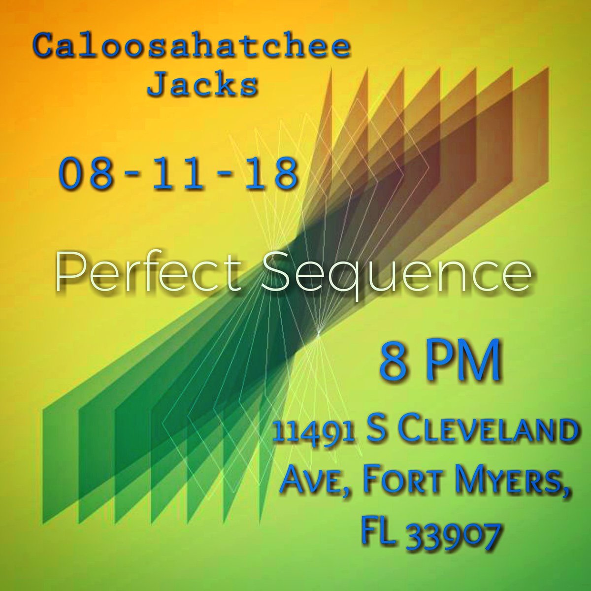 PerfectSequence's tweet image. Tryna jam? Come to Caloosahatchee Jack&apos;s this Saturday to hang with us and a few other great acts 😉 #perfectsequence #alternativerock #capecoral #naples #fortmyers #altrock #awaken #swflmusic #swfl #caloosahatcheejacks