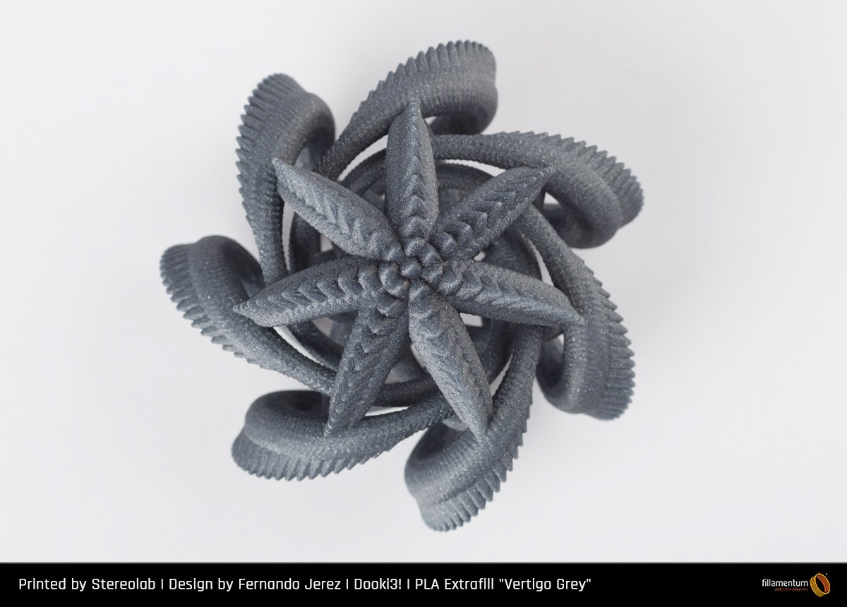 stereolabgr's tweet photo. A while back @Fillamentum asked us to participate in printing @ferjerez3d 's mesmerizing sea creatures created using procedural and generative algorithms. 
A print not for the fainthearted but most definitely worth it all the way.
Printed in vertigo grey of course.. https://t.co/U7Fk9fVdlT