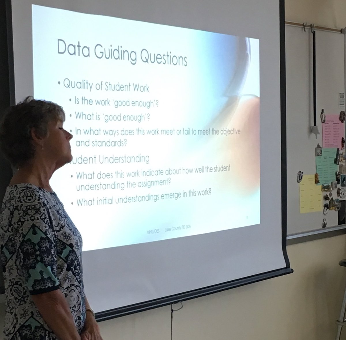 Data driven decision making based on student work! What can our student work tell us about their learning? How can we allow our students to drive their learning through data chats focused on their own work?