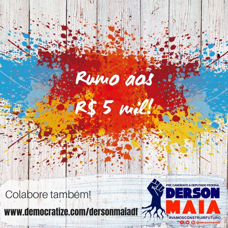 dersonmaiadf's tweet image. Conto com vocês para chegarmos aos primeiros R$5 mil da nossa campanha! Contribua em democratize.com/dersonmaiadf. #votonegro #eleicoes2018  #candidaturasnegras #BlackTwitter