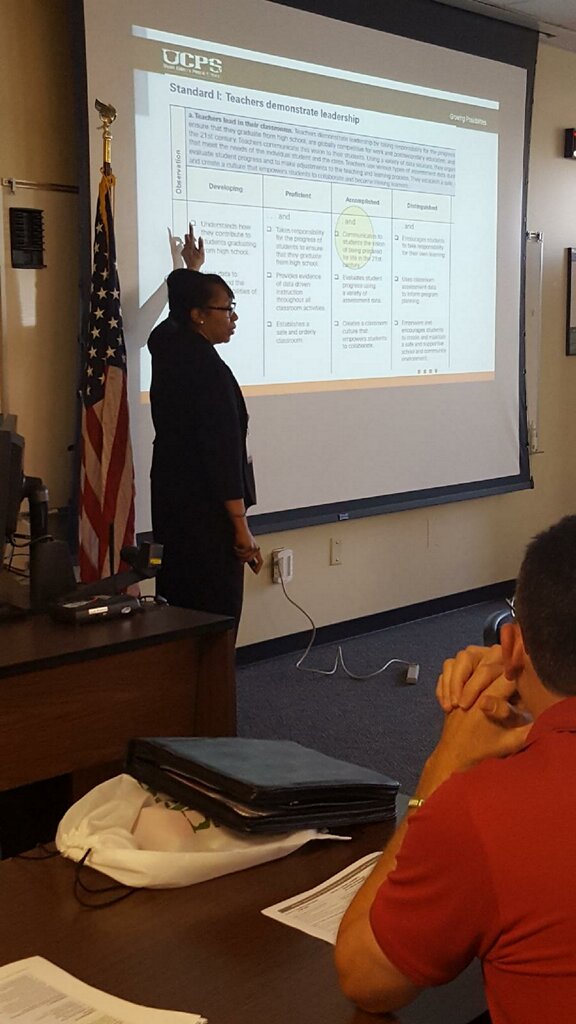UCPSNCCareers's tweet photo. Dr. Rorie shared evaluation system information to all our new licensed staff. #TeamUCPS #PrepareforsuccessinUCPS @LEGRwithHope @UCPS_MonroeNC https://t.co/4QFULbCTzp