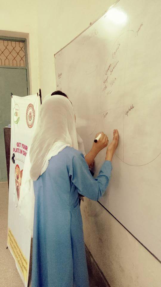 Abedi1Syeda's tweet photo. Project: SNAP (School Nutrition Awareness Program)

Off to our first Government School!

Fourth in the row!

A big thanks to the management team of Government Girls Higher Secondary School, Dev Samaj Road, Lahore. https://t.co/kC5CyQwo6X