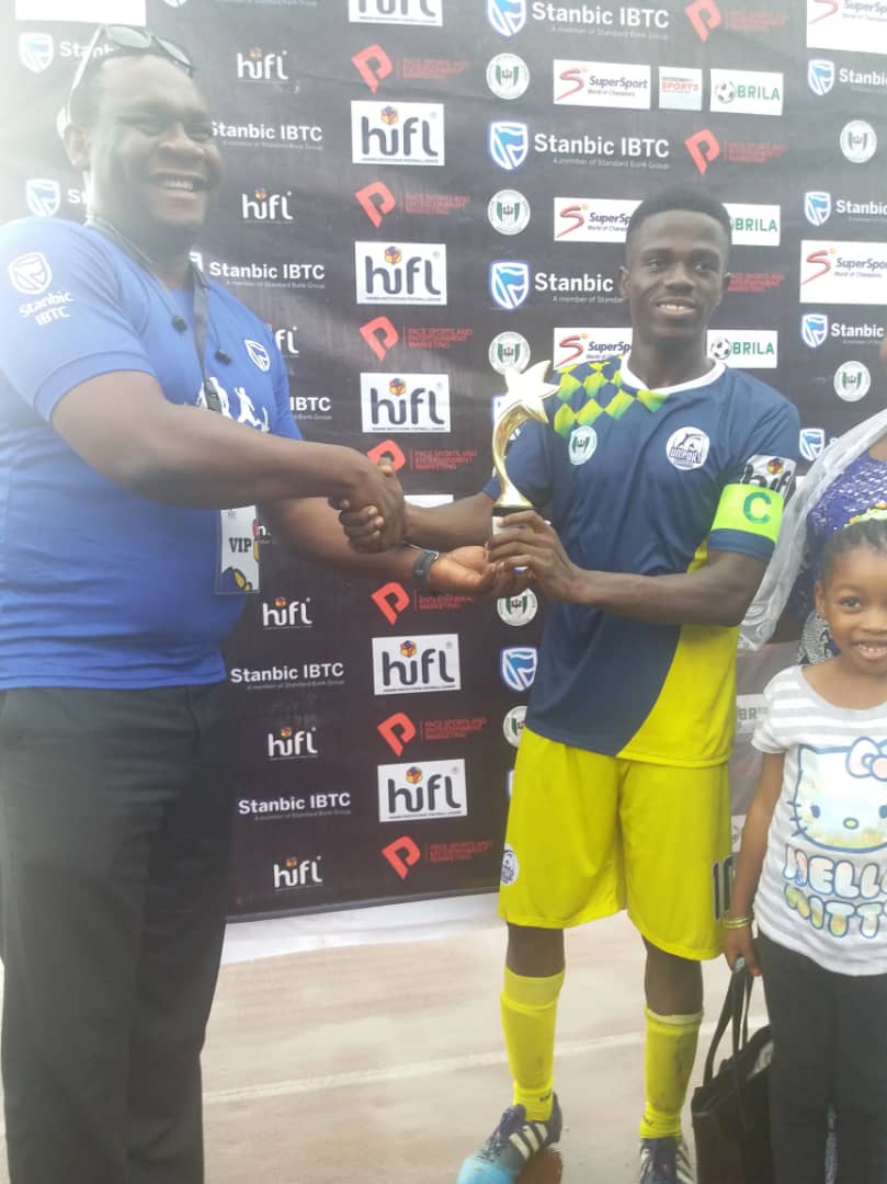 StanbicIBTC's tweet photo. The Man of the Match award goes to #UniportSharks player Billy. #HiFLStanbicIBTC https://t.co/YZGA7XUZeT