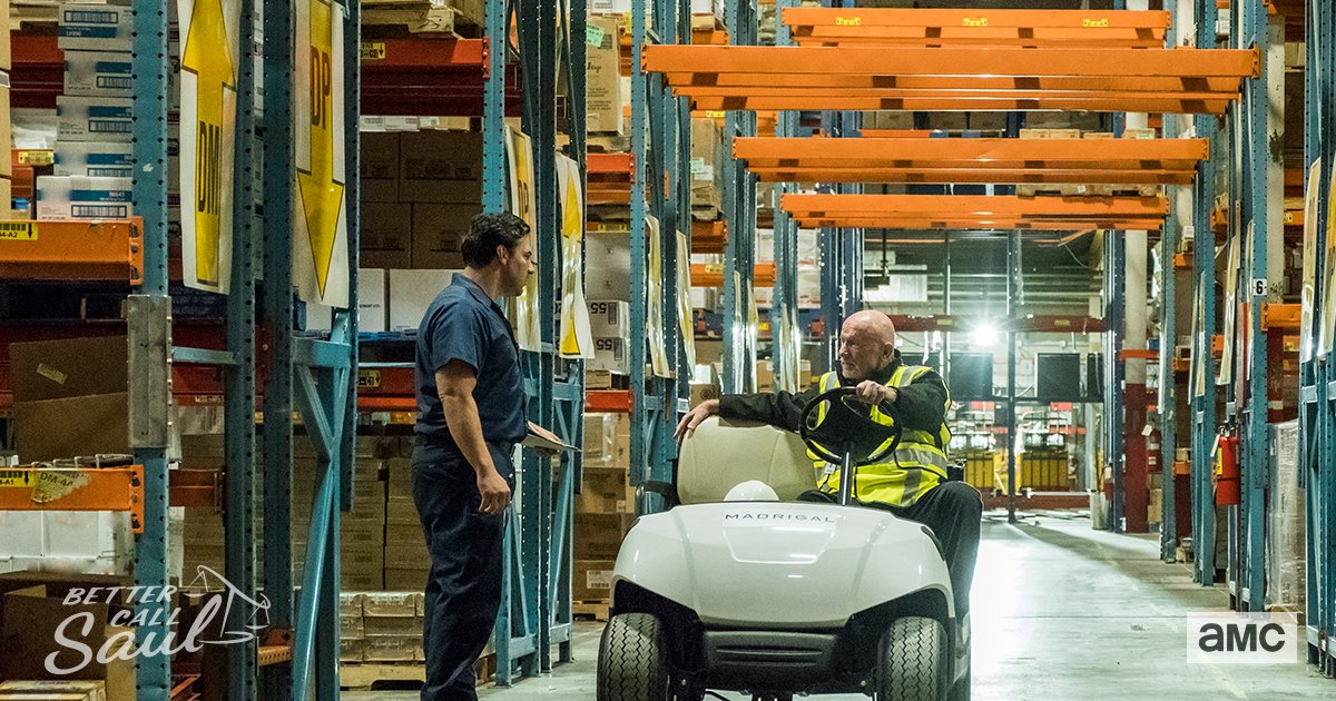 BetterCallSaul's tweet image. The new security consultant makes his rounds...Looks like he's about to drop a bad news bomb!! #BetterCallSaul