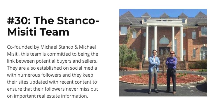 DouglasElliman's tweet image. Congratulations to @stancomisiti and @TheMobileBroker, recently named to @mypropertyspark's list of 'Top 100 Real Estate Teams to Follow on Social Media' Be sure to give them a follow! propertyspark.com/top-100-real-e…