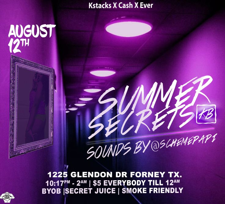 FukkItStackUp's tweet photo. #SummerSecretsKB is limited people that night... $5 before 12 https://t.co/PaAVW0E0Yd