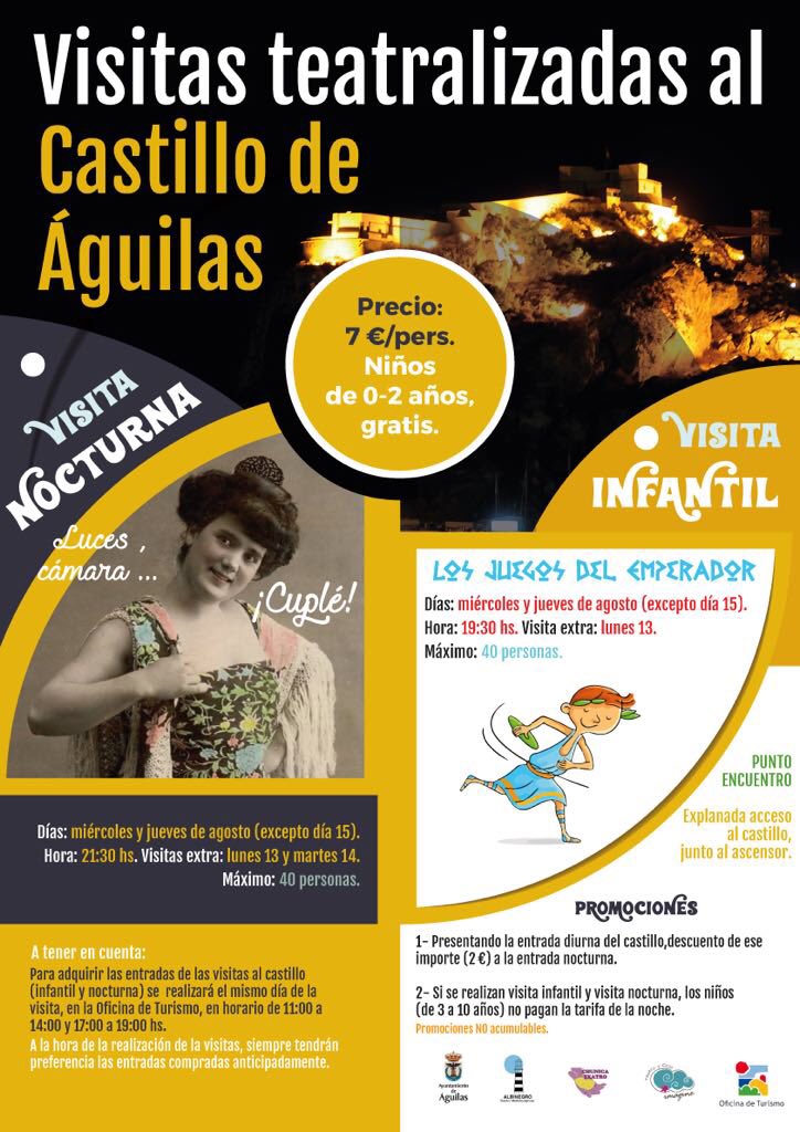 Info sobre las Visitas Teatralizadas 2018. <a href="/EnAguilas/">Aguilas Actualidad</a> <a href="/InfoAguilas/">InfoÁguilas</a> <a href="/INFOTURMOLINO/">Visitaguilas</a> <a href="/visit_Aguilas/">visitAguilas</a>