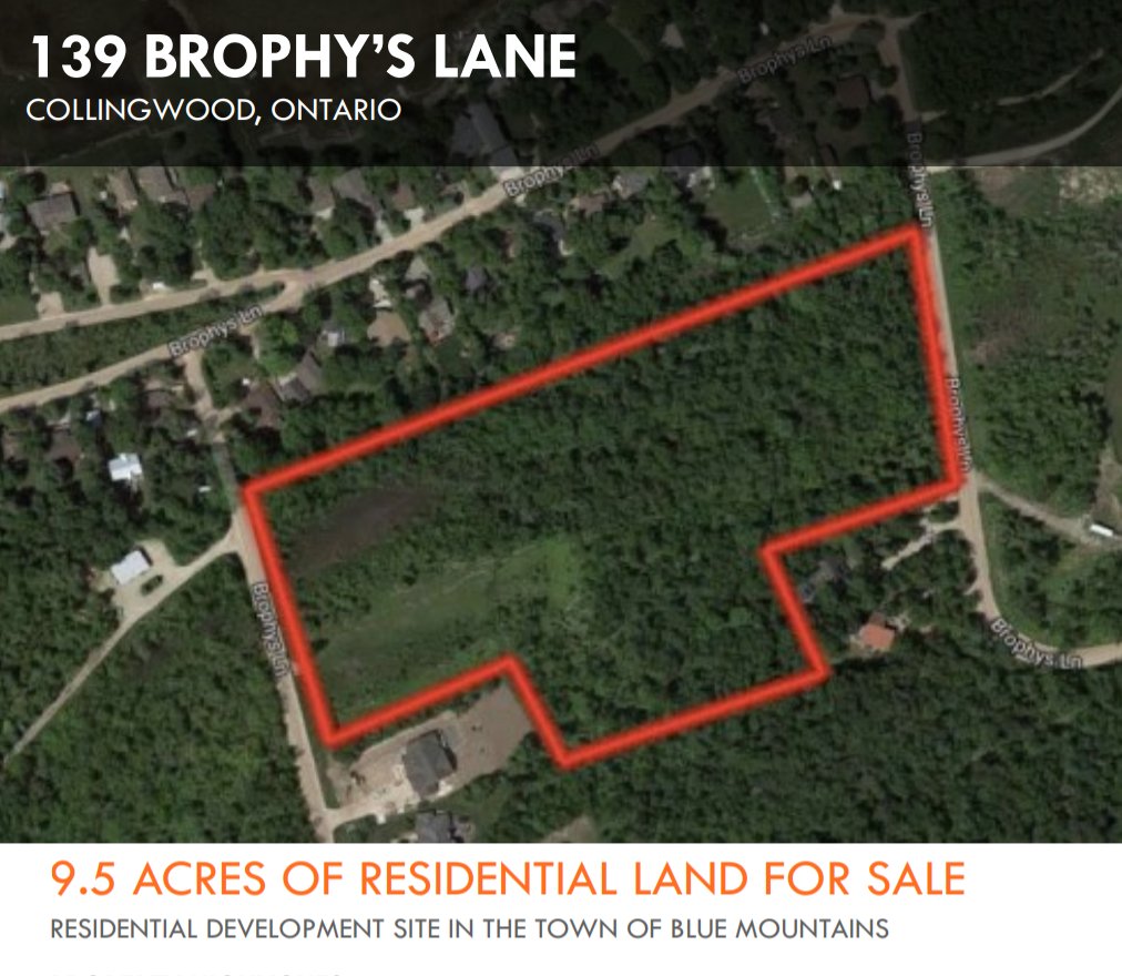 905 Acres of Residential Land For Sale! 139 Brophy's Lane Collingwood, Ontario. coreconsultantsrealty.com/project/139-br…
#landforsale #Collingwood #Ontario #CCR #ForSale #Brokers
