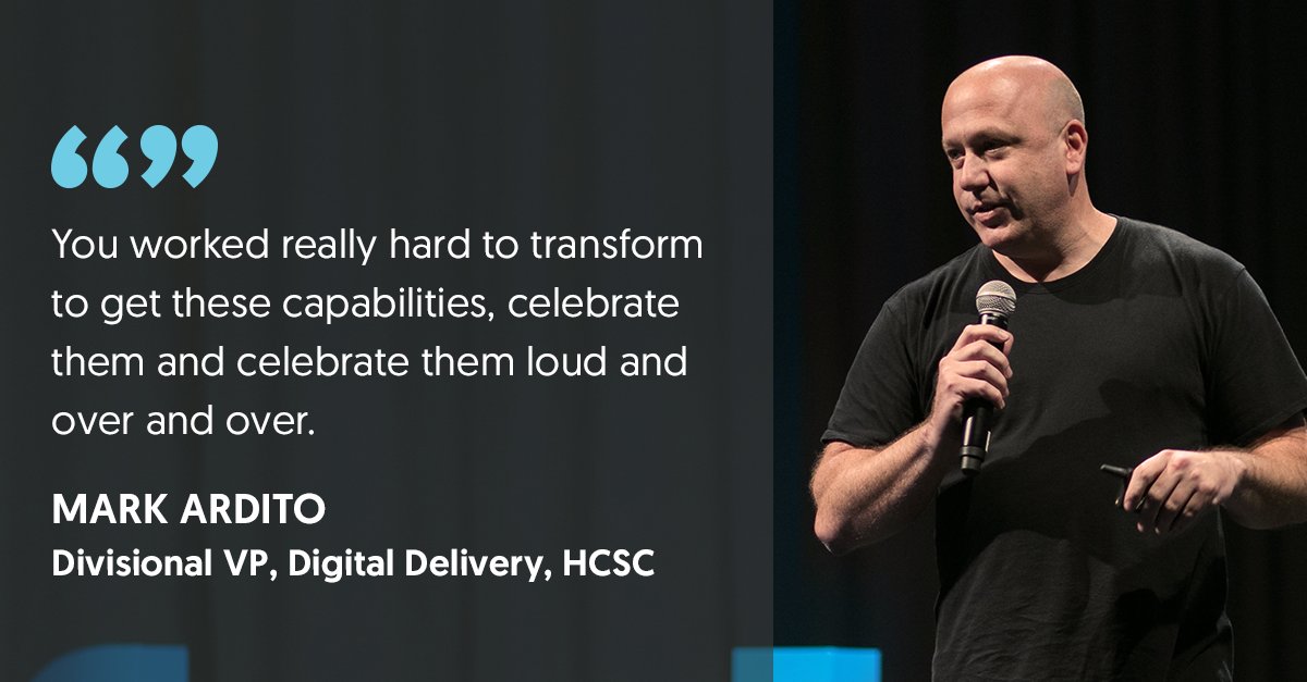 Solstice's tweet photo. How important is celebrating the wins in your organization? @markardito @HCSC #SolsticeFWD18 https://t.co/hbkVZ7Qg82