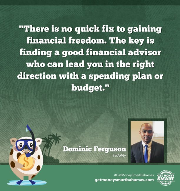 getmoneysmartbs's tweet photo. Don't be afraid to seek help to get your debt and finances under control. Great advice from Dominic Ferguson, Branch Manager at the Cable Beach Branch of Fidelity Bank. @BahamasFidelity #debt #debtfree #money #Bahamas #fidelity https://t.co/BUdpQhoIER
