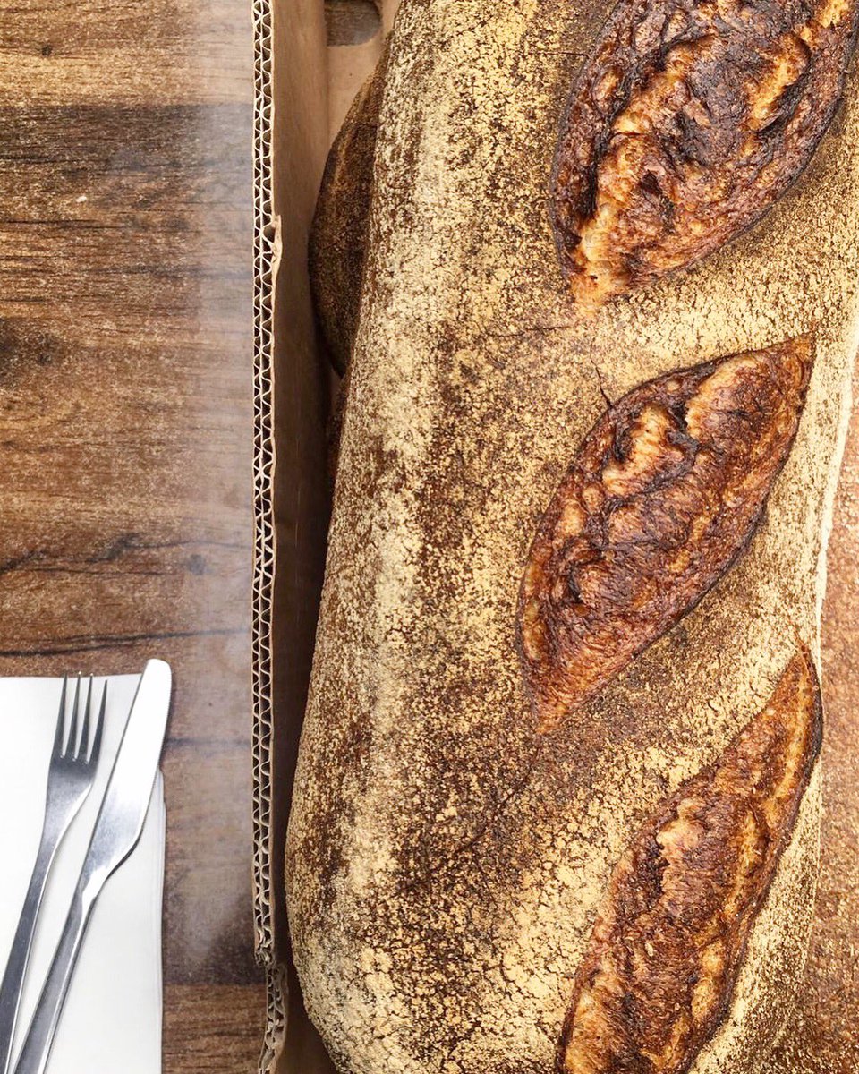 FigMalvern's tweet photo. FRESH | BREAD 🍞 
Working with @petercooksbread is the dream! Freshly baked Malvern Sourdough at our door 👌🏼 Why not support local businesses when you get delicious goodies like this ❤️
#local #localbusiness #malvern #breadmaking #coffeemorning #malvernsourdough #freshbread https://t.co/2ITgZeJnGu