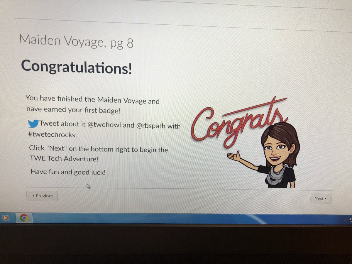 TWEMrsC's tweet photo. I finished my maiden voyage!@rbspath #twerocks @TWEHowl https://t.co/Rjk6vtIbFJ