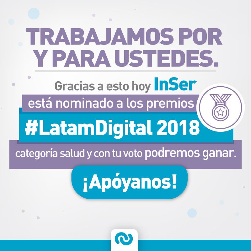 Jackelinepj's tweet photo. En @KatapixMedia somos finalistas en los premios #LatamDigital 2018, categoría salud. Ayúdanos a ganar con tu voto en https://t.co/IkZG4dHTqi Elige 𝗹𝗮 𝗰𝗮𝗺𝗽𝗮ñ𝗮 𝗜𝗻𝘀𝗲𝗿 𝗖𝗹í𝗻𝗶𝗰𝗮 𝗱𝗲 𝗳𝗲𝗿𝘁𝗶𝗹𝗶𝗱𝗮𝗱 https://t.co/yLMeMxZ9jQ