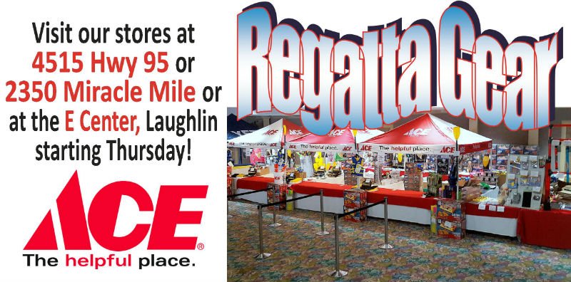 laughlinregatta's tweet photo. When you pick up your wristbands, don't forget to stop by Ace's E-Center Store for all your float supplies and Official Regatta Merchandise! https://t.co/V5MM2wezOM