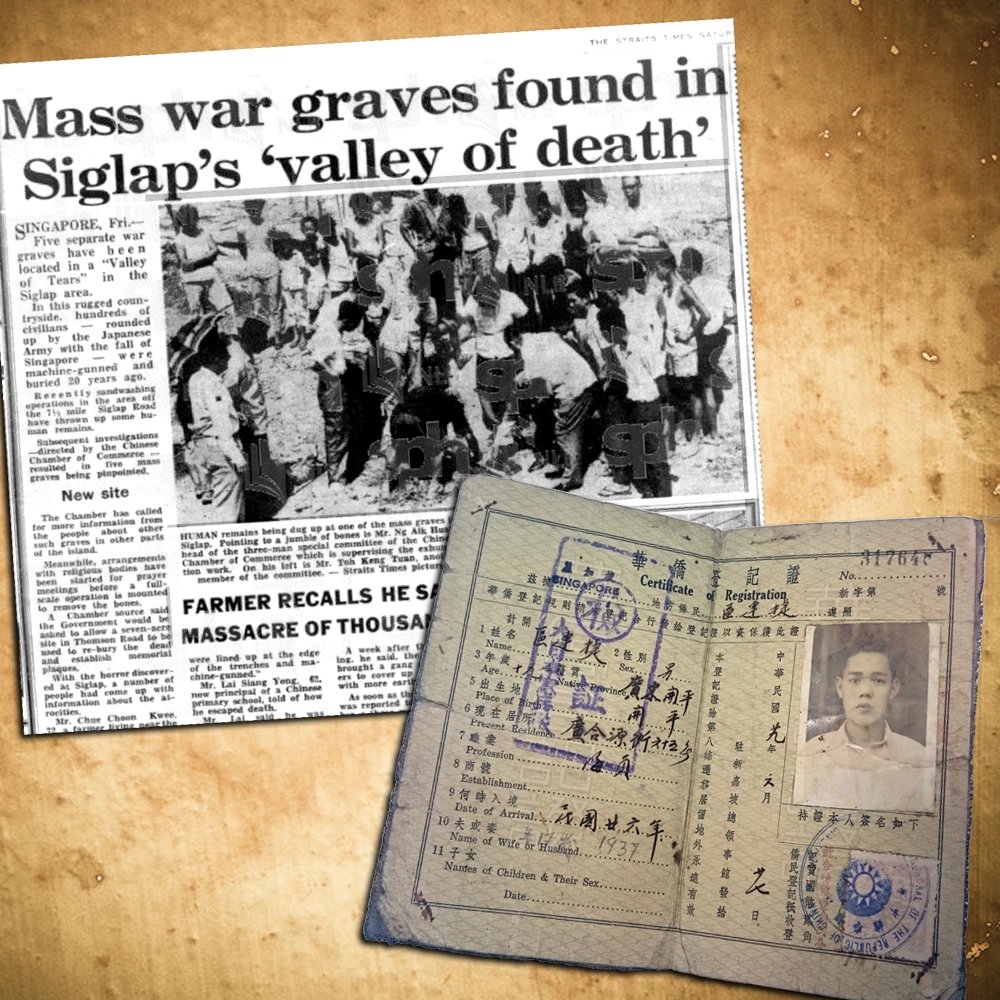 SG was occupied by the Japanese during WW2 (1942-1945)- ~100,000 allied troops killed or imprisoned- Between 50,000 to 100,000 Chinese young men were rounded up and killed- people were decapitated; heads were put on pikes in the city, food was scarce, terrible conditions