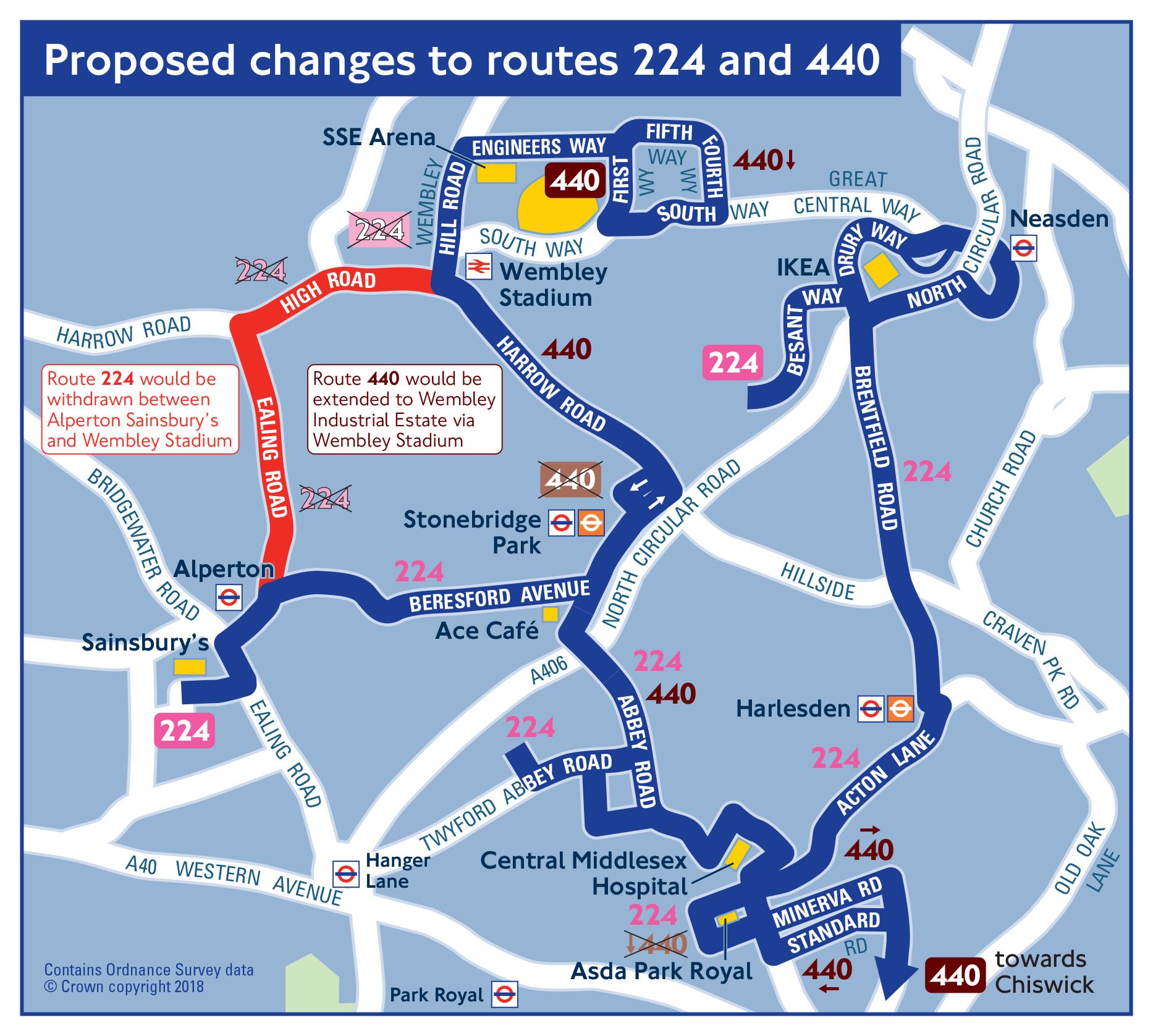 Bus 440 Route Map تويتر \ Transport For London على تويتر: "We Would Like To Hear Your Views.  We Are Proposing To Make Changes To Routes 224 And 440 To Provide Extra  Capacity, Make Services More
