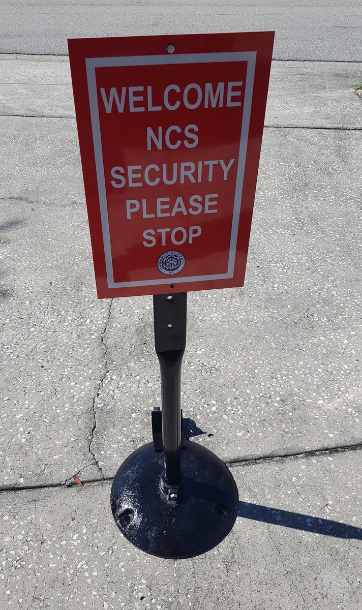 Tampa_Bay_Signs's tweet image. Security Sign - 12"x18" Multi-colored graphics printed on 3M Reflective vinyl with a gloss UV laminate and then applied to a 3mm Dibond panel. The sign is installed on a 4ft heavy-duty iron pedestal stand for @NCSMustangs .
#dibondsigns #securitysigns #northsidechristianschool