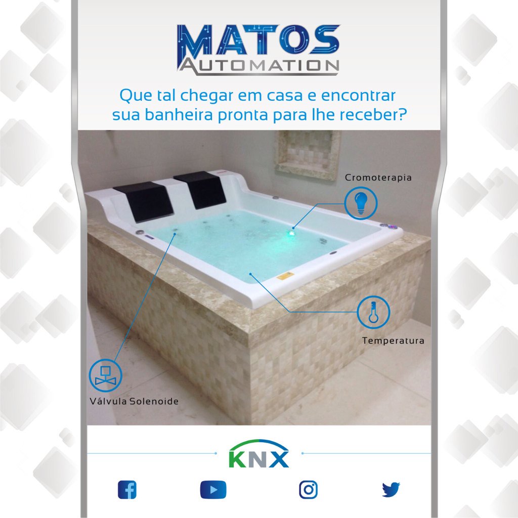 MatosAutomation's tweet image. Banheira inteligente !!! Nada melhor do que chegar em casa e  encontrar a banheira pronta para nos receber