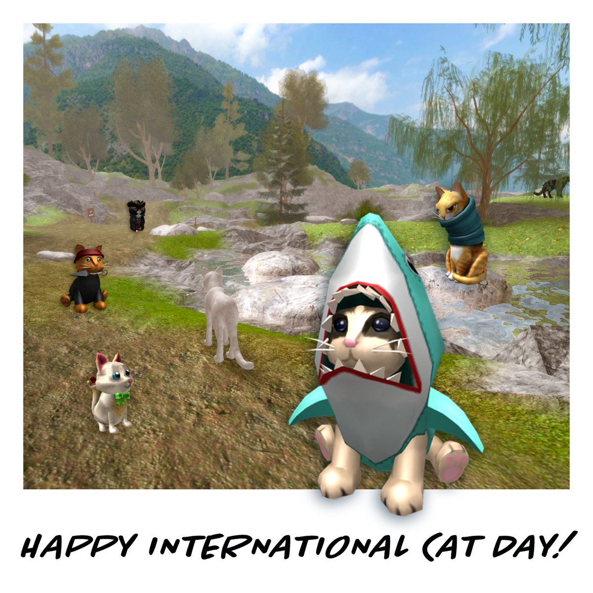 Roblox On Twitter Show Your Internationalcatday Support With